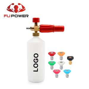 FUPOWER Voiture Lavage 1L Mousse Pot Nettoyeur Haute <span class=keywords><strong>Pression</strong></span> Lance-Neige pause rapide connexion Jet Bouteille Réglable - Product Image 4