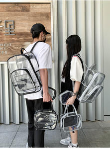 Custom <b>Clear</b> Pvc Backpack <b>Clear</b> <b>Plastic</b> <b>Bag</b> <b>Clear</b> Backpack Transparent Backpack - Product Image 2