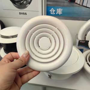 Diffuseur <span class=keywords><strong>d</strong></span>'air circulaire ABS moderne avec <span class=keywords><strong>grille</strong></span> réglable, valve <span class=keywords><strong>d</strong></span>'évacuation <span class=keywords><strong>d</strong></span>'air pour système de ventilation CVC - Product Image 5