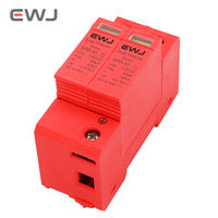 EWJ PV DC SPD 600V 800V 1000V 1500V Parafoudre solaire 2P Dispositifs de protection 40KA 60KA 80KA 100VAC Thunder Peak Suppressor