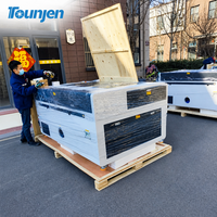 Tounjen 7050 Nueva Máquina de Corte Láser CO2 con Controlador Ruida para Acrílico, Madera, Piedra, Cuero, MDF, Máquina de Grabado y Corte CNC Automática