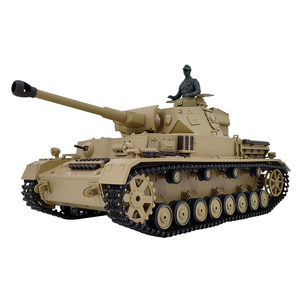 Char d'assaut allemand <span class=keywords><strong>Panzer</strong></span> IV F2 moyen, modèle militaire RC, avec rotation de tourelle à 360 degrés, modification sur mesure, jouet RC 2.4Ghz IR+BB, cadeau - Product Image 1