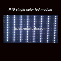 Écran publicitaire LED extérieur monochrome P10 SMD, densité de pixels 32x16 points, luminosité 1000 cd, prise en charge multilingue