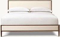 Mobilier de chambre à coucher au design moderne de style nordique Ensemble de lit de luxe Mobilier Lit moderne lit à double panneau en tissu