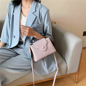 Sac à main de luxe en faux cuir, porté épaule, avec écharpe, motif crocodile, pour femmes, nouvelle collection - Product Image 4