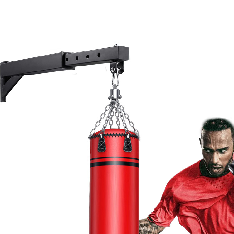 Support Mural Pour Sac De Boxe – Bras Réglable 44-66 Cm, Rotation 360°, Résistance 150 Kg