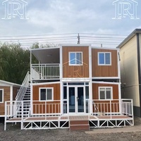 Maison et bureau en conteneur d'acier extensible de 20 à 40 pieds, 2 chambres, 3 chambres, design moderne et luxueux