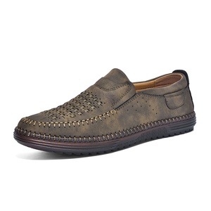 Nouvelles <span class=keywords><strong>Chaussures</strong></span> Décontractées pour Hommes en Cuir PU 2026 – Baskets Tendance à Enfiler, Mocassins d'Été Respirants en Maille, <span class=keywords><strong>Chaussures</strong></span> Plates de Conduite pour Hommes - Product Image 6