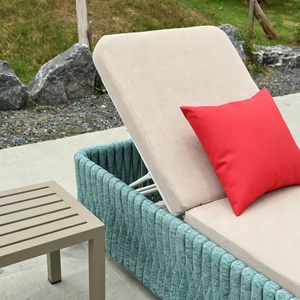 <span class=keywords><strong>Chaise</strong></span> longue d'extérieur moderne pour hôtel, mobilier de jardin, lit de soleil pour villa de plage, <span class=keywords><strong>chaise</strong></span> longue en corde métallique pour balcon, vente en gros - Product Image 4