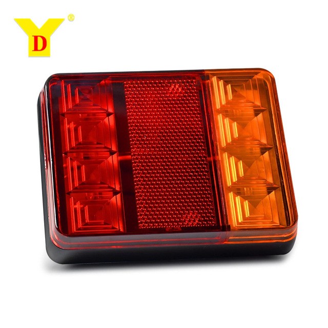 YD Trailer LED Taillight 12-24V with Brake/Reverse/Running Light for Trailers & Off-Road Vehicles Modified Tail Lights