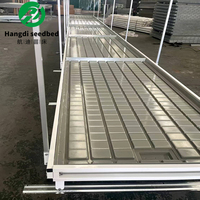 Tables roulantes hydroponiques à flux et reflux pour semis, système de culture verticale, étagères de culture intérieure, serres agricoles en aluminium