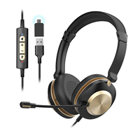 Design ergonomique et qualité sonore optimale Casque d'affaires filaire avec microphone antibruit Réponse en équipe et fin d'appel