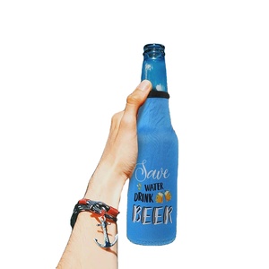 Custom Neoprene <b>Bottle</b> Sleeve with Zipper Long Neck Insulated <b>Bottle</b> Jackets Keep <b>Warm</b> Cold Beer <b>Bottle</b> Coozies - Product Image 5