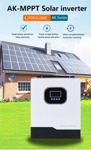 Inversor solar híbrido 1.5KW a 13KW Monofásico 24V 4.2KW 5KVA Controlador de carga MPPT dual Onda sinusoidal pura para uso doméstico WiFi - Product Image 2