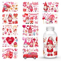 Plus de 50 000 autocollants de transfert UV de haute qualité 16OZ motif lapin mignon, dessin animé Labubu, imperméables et durables, pour enveloppement de tasses, transfert UV COOL
