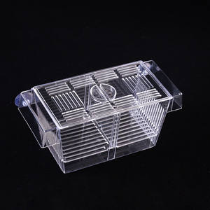 Caja de cría de peces de acuario, tanque de incubadora de criadero acrílico <span class=keywords><strong>con</strong></span> ventosas, Caja de aislamiento grande para peces de bebé, camarones <span class=keywords><strong>Betta</strong></span> - Product Image 3