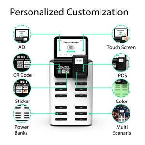 Estación de Alquiler de Bancos de Energía Portátiles Compartidos con Diseño Nuevo 2025, con Sistema POS Integrado para Negocios de Carga en Cafeterías - Product Image 2