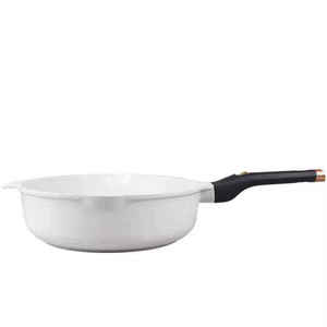 Diseño chino Seguridad ambiental Revestimiento de mármol duradero Restaurante <span class=keywords><strong>Sartén</strong></span> antiadherente con <span class=keywords><strong>mango</strong></span> <span class=keywords><strong>extraíble</strong></span> - Product Image 3