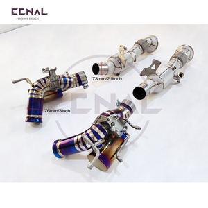 Per Ferrari 296 GTB 3.0T V6 2021+ Downpipe ad Alto Flusso e Sistema di Scarico <span class=keywords><strong>in</strong></span> Titanio con Valvola Frequency Racing <span class=keywords><strong>Crescendo</strong></span> - Product Image 2