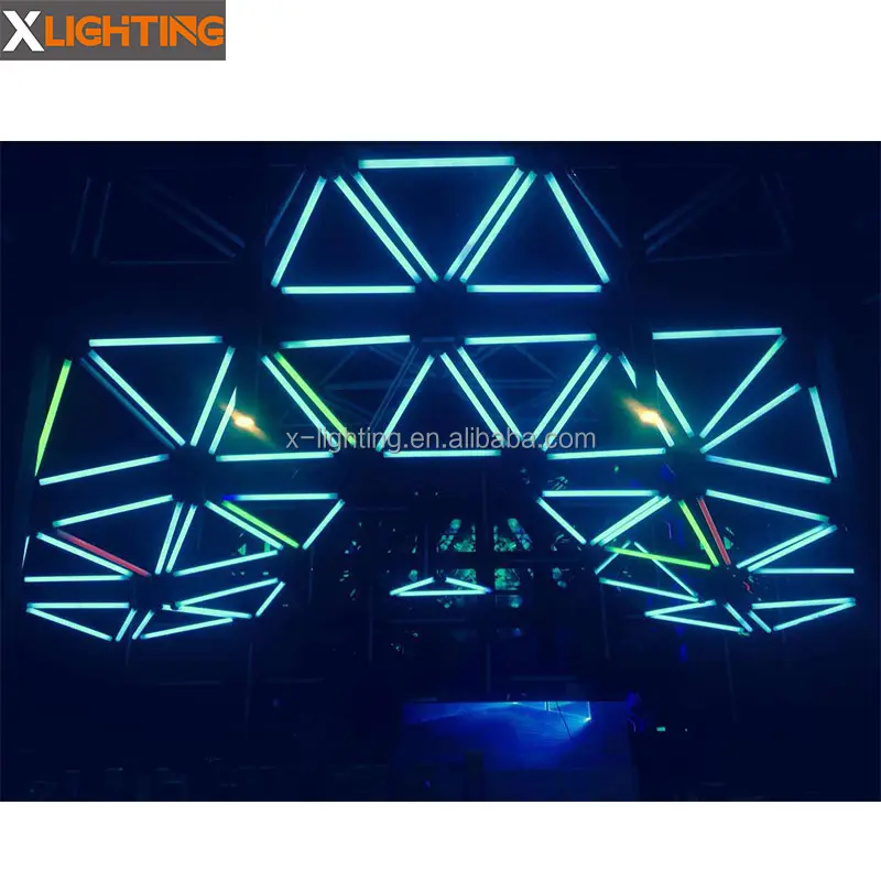 High Performance Full Color dmx rgb led disco tubes kinetic lights Triangle light tube concerts kinetic lights