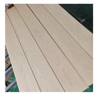 Plancher de bois dur d'intérieur d'érable européen Vrai bois mat lisse Plus de styles Plancher d'érable canadien de salon