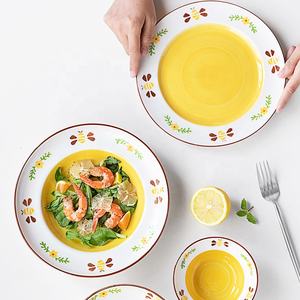 Assiettes en céramique à motif d'abeille mignonnes en gros, vaisselle, plats de service en porcelaine pour la maison - Product Image 6