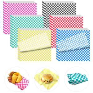 Oil-proof Greaseproof Coated Custom Logo Burger <b>Wrapping</b> <b>Papers</b> for Sandwich Sushi Cookie & Bread - Product Image 2