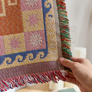 Meilleures ventes 2025 <span class=keywords><strong>Tapisserie</strong></span> murale en macramé bohème teinte en fil, en polyester et coton tissé pour la décoration intérieure - Product Image 3