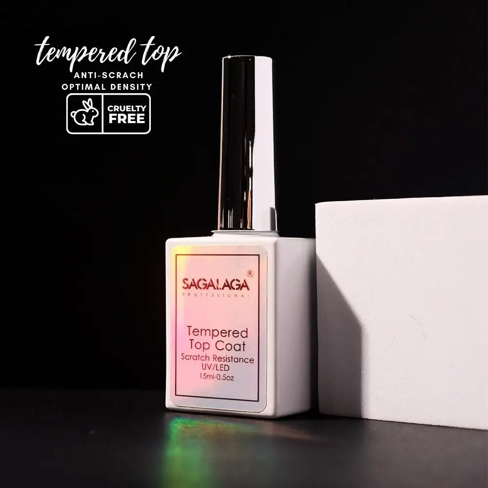 Vente en gros, couche de finition trempée, couche de Base, vernis à ongles en Gel Uv sans essuyage, haute brillance, séchage rapide, marque privée, 15ml