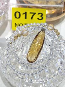 Collier pendentif en citrine de Madère de qualité AAA naturelle, découpé et imprimé, cristal de citrine, pierre de succès, bijoux de mode pour femmes - Product Image 3