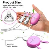Wiederauf ladbarer Controller 10 Vibrations modus Nippel Brüste Stimulator Erotic Bullet Vibrator Sexspielzeug für Frauen Spielzeug für Erwachsene xx.xx %