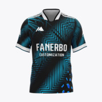 Setelan Jersey Sepak Bola Pria Kustom Lengan Pendek Cepat Kering Bernapas Seragam Latihan Tim