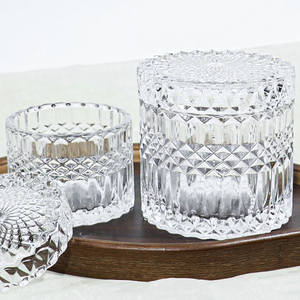 Latest Glass Candle Holder Jar with Lid Wholesale Heat Resistant <strong>Large</strong> Tealight Cup Wedding Decor Windproof Glass <strong>Candlestick</strong> - Product Image 6