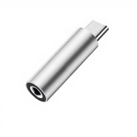 Mini Adaptador de Audio Portátil de Aleación de Aluminio USB C Macho a 3.5mm Hembra de 480Mbps, Conector Universal para Teléfono Móvil