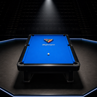Kit de feutre gris froid pour table de billard avec 6 bandes festonnées prédécoupées pour table noire brillante