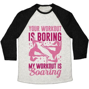 Camiseta de béisbol unisex de mezcla triple My Workout Is Soaring - Product Image 1