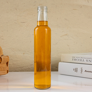 Bouteille en verre cylindrique personnalisée de 275 ml à prix avantageux pour sauce chili, <span class=keywords><strong>vinaigre</strong></span>, miel, assaisonnement, huile d'olive - Product Image 1