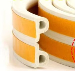 Bandes d'étanchéité en <span class=keywords><strong>mousse</strong></span> de caoutchouc EPDM autocollantes au design moderne, formes D/E/I/P, pour portes, anti-poussière et insonorisation, avec garantie d'un an - Product Image 1