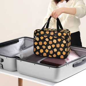 Hawaiian Women's Makeup <b>Bag</b> Puakenikeni Flower Aloha Custom Print Large Foldable Kit Hanging <b>Toiletry</b> <b>Bag</b> Travel <b>Bag</b> with Logo - Product Image 6