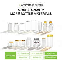 Máquina de Moldeo por Soplado de Preformas de 1 Cavidad para Fabricación de Botellas de Plástico, Semiautomática para Botellas PET