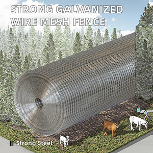 High Strength Plain Weave Woven Galvanized Metal <b>Wire</b> <b>Mesh</b> Farm Fence with Bending Cutting Welding Services - Product Image 2