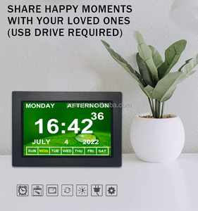 Pros-reloj con recordatorios de medicina, reloj despertador de día Digital con Control remoto, memoria de pérdida de memoria, con pantalla <span class=keywords><strong>IPS</strong></span> HD de 8 pulgadas - Product Image 3