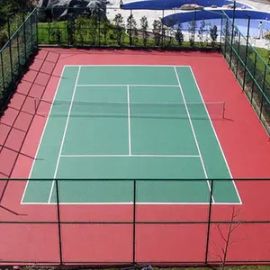 Amateur Competitie Tennisbaan Sportvloer Acryl Kussenoppervlak