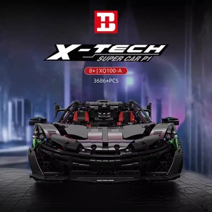 Xinyu XQ1001-A Black Warrior P1 Modellino di Auto Sportiva, Gioco Educativo per Bambini, Blocchi di Costruzione in Plastica ABS con Piccole Particelle - Product Image 4
