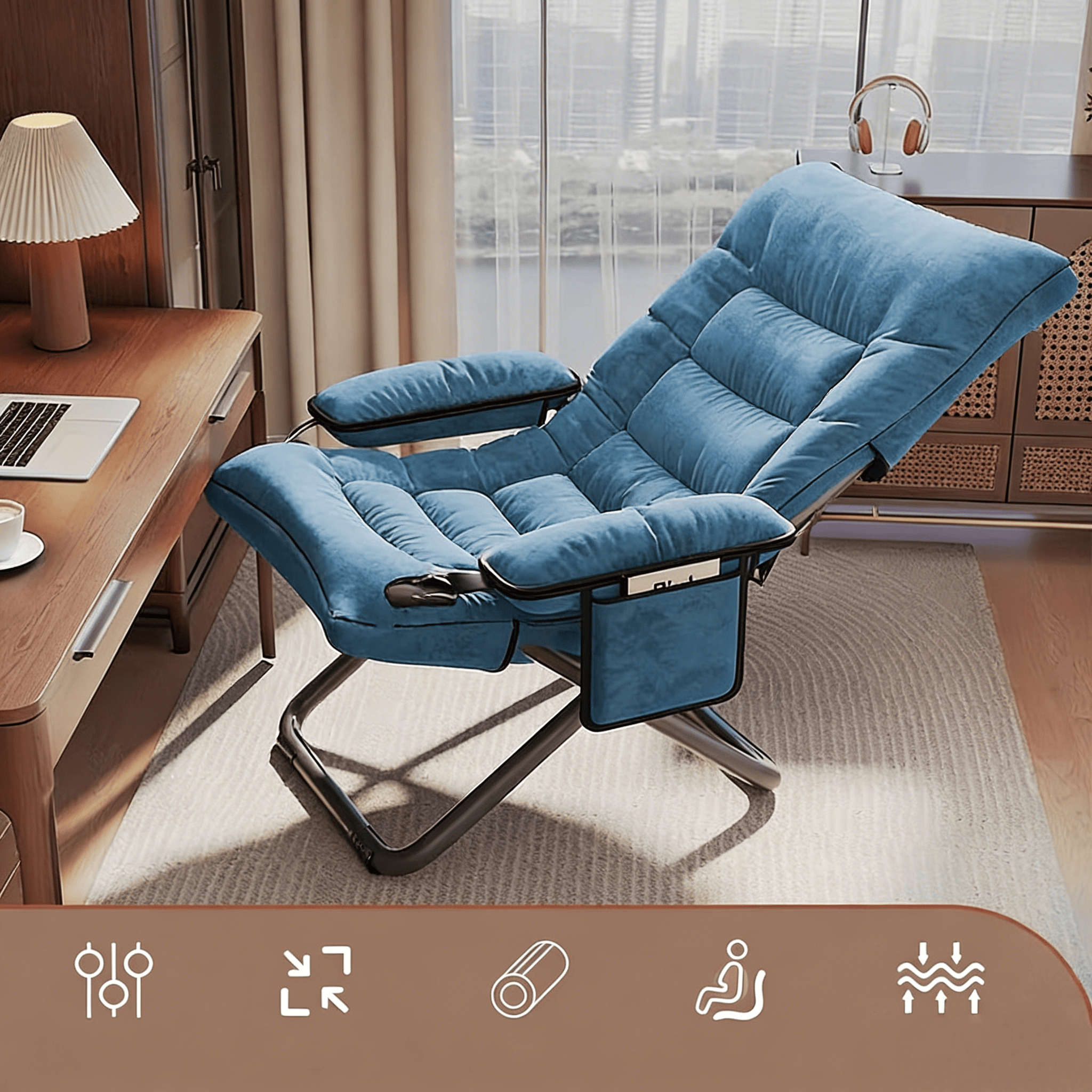 Bleu ciel-réglage à trois niveaux