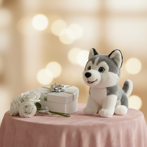 Low MOQ Wholesale Cute <strong>Husky</strong> <strong>Dog</strong> Plush <strong>Toy</strong> Soft Stuffed Animal Custom - Product Image 4