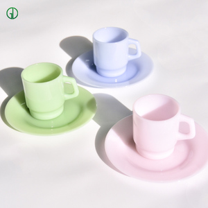 <span class=keywords><strong>Set</strong></span> di <span class=keywords><strong>Piatti</strong></span> in Vetro Borosilicato Colorato Personalizzato, Vassoi per Feste, <span class=keywords><strong>Piatti</strong></span> per Frutta, Torte, Snack e Dessert, <span class=keywords><strong>Set</strong></span> di Tazze e Piattini - Product Image 4