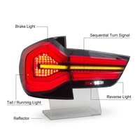 Conjunto de Luces Traseras LED de 12V con Lente Roja, Actualización de LCI Antiguo a Nuevo, para X3 F25 2010-2017, con Freno Secuencial y DRL