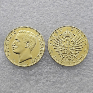 Moneta commemorativa Italia 1902 <span class=keywords><strong>20</strong></span> <span class=keywords><strong>Lire</strong></span> Vittorio Emanuele III Regno d'Italia - Product Image 3