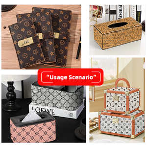 Vente en Gros <span class=keywords><strong>Tissu</strong></span> de Faux Cuir Synthétique Imprimé PVC de 0,5 mm d'<span class=keywords><strong>Épais</strong></span>seur, Style Cuir Artificiel pour Sacs, Emballages, Carnets, Coques de Téléphone, Canapés - Product Image 5
